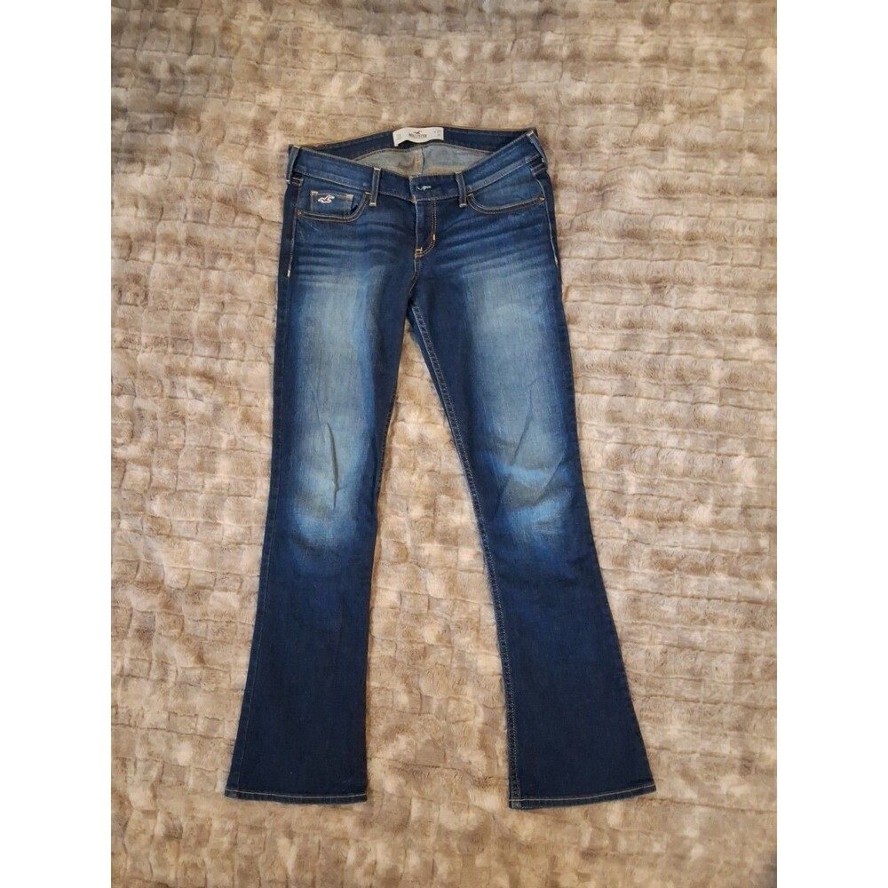 Hollister Low Rise Bootcut Dark Wash Jeans Size 5s Women's Perfect Condition